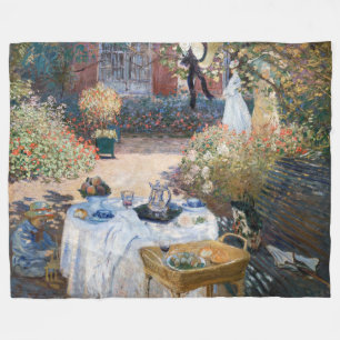 Cobertor De Velo Claude Monet - O Almoço, painel decorativo