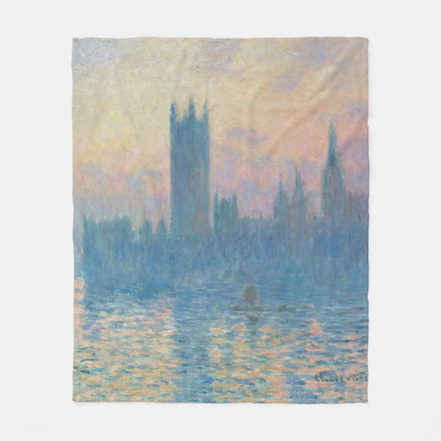Cobertor De Velo Claude Monet Parlamento Europeu Sunset (Frente)