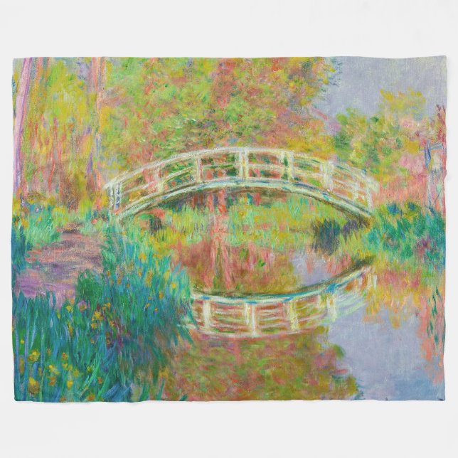 Cobertor De Velo Claude Monet - Ponte Japonesa, Giverny (Frente (Horizontal))