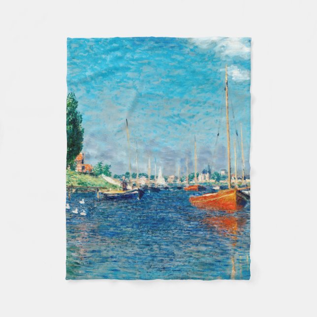 Cobertor De Velo Claude Monet - Red Boats, Argenteuil (Frente)