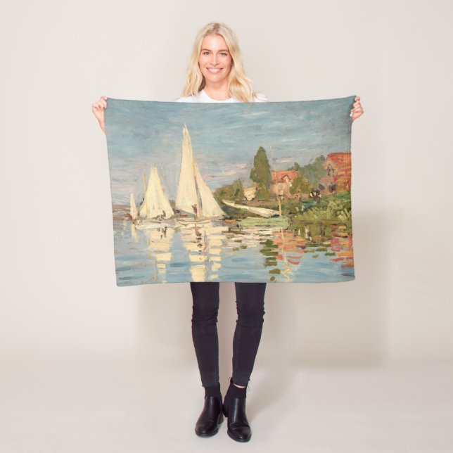 Cobertor De Velo Claude Monet | Regatta at Argenteuil, c.1872 (In Situ)