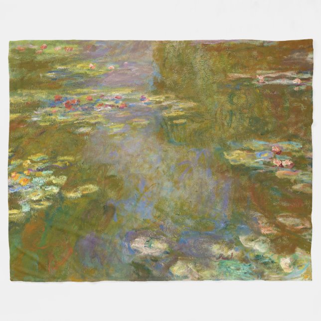 Cobertor De Velo Claude Monet - Water Lily Pond 1917 (Frente (Horizontal))