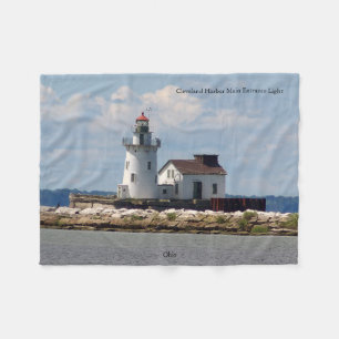 Cobertor De Velo Cleveland Harbor Main Entrance Light