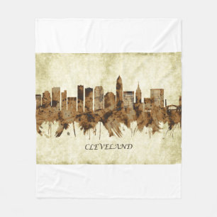 Cobertor De Velo Cleveland Ohio Cityscape