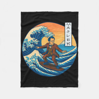 Cobertor De Velo Clical Musician Mahler Ukiyo-e Surfing 