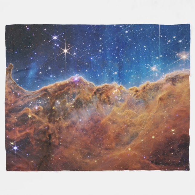 Cobertor De Velo Clipes Cósmicos Carina Nebula Space Telescope (Frente (Horizontal))