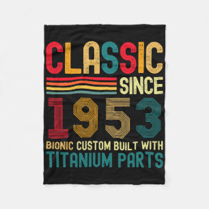 Cobertor De Velo Clique Desde 1953 Vintage 71rua Birthday Men Titan