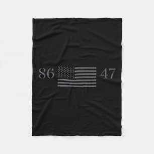 Cobertor De Velo Clique em Estilo Vintage 80s 86 47 Anti Trump 8647