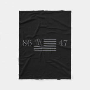 Cobertor De Velo Clique em Estilo Vintage 80s 86 47 Anti Trump 8647