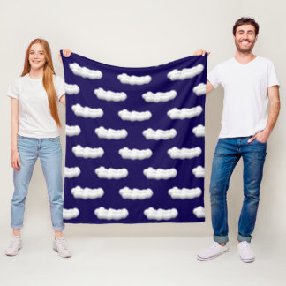 Cobertor De Velo clouds Fleece Blanket
