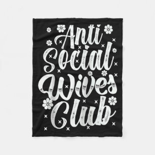 Cobertor De Velo Clube das Esposas Anti Sociais Retro