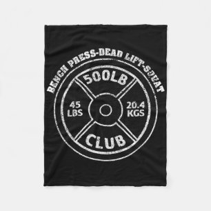 Cobertor De Velo Clube de Levantamento de 500 Libras Academia Levan