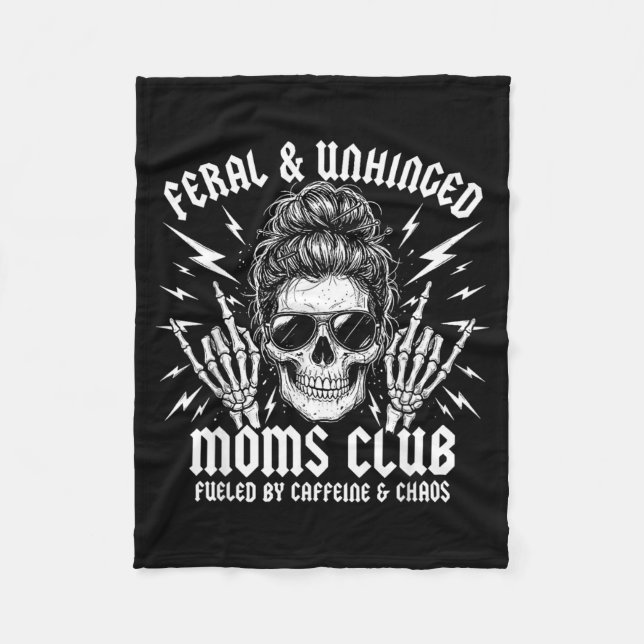 Cobertor De Velo Clube de Mães Ferozes e Desajustadas Esqueleto de  (Frente)