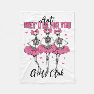 Cobertor De Velo Clube de Meninas Esqueleto Anti Eles Seriam Para V
