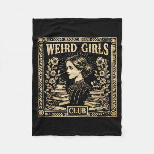 Cobertor De Velo Clube de Meninas Estranhas Arte Gótica Feminista V