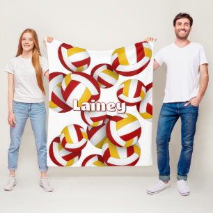 Cobertor De Velo clube de ouro vermelho cores decote de voleibol