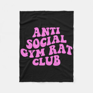 Cobertor De Velo Clube de Rato de Academia Anti Social Engraçado Ac