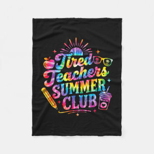 Cobertor De Velo Clube de verão de professores cansados laço retrô