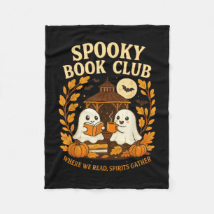 Cobertor De Velo Clube do Livro Assustador Halloween Fantasma Leitu