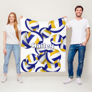 Cobertor De Velo clube real de ouro azul cores decote de voleibol