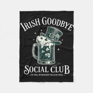 Cobertor De Velo clube social de despedida irlandesa engraçado dia