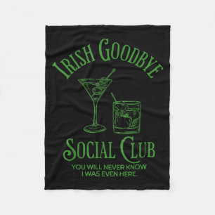 Cobertor De Velo Clube Social de Despedida Irlandesa Você Saberá Qu