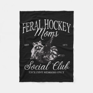 Cobertor De Velo Clube social de mães de hóquei ferozes engraçadas