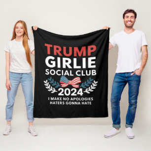 Cobertor De Velo Clube Social Trump Girlie Coquette Arco Eleição 