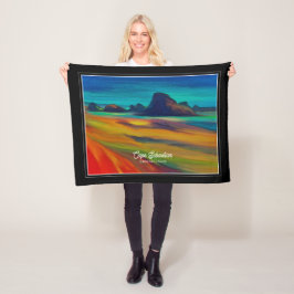 Cobertor De Velo Coast Art Colorida de Cape Sebastian Oregon