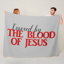 COBERTA POR SANGUE DE JESUS Christian Fleece Blank