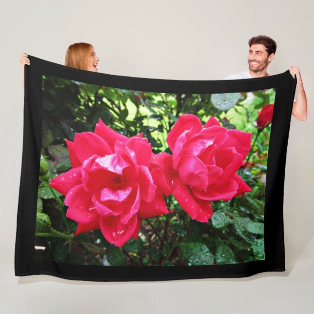 COBERTOR DE VELO COBERTORE DE FLANELAS ROSAS ROSA (In Situ)