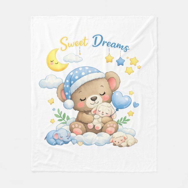 Cobertor De Velo Cobertorzinho Sonhos Doces (Frente)