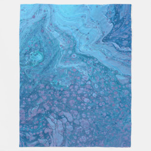 Cobertor De Velo Cobertura Abstrata Azul Roxo Macio Brisa Oceânica