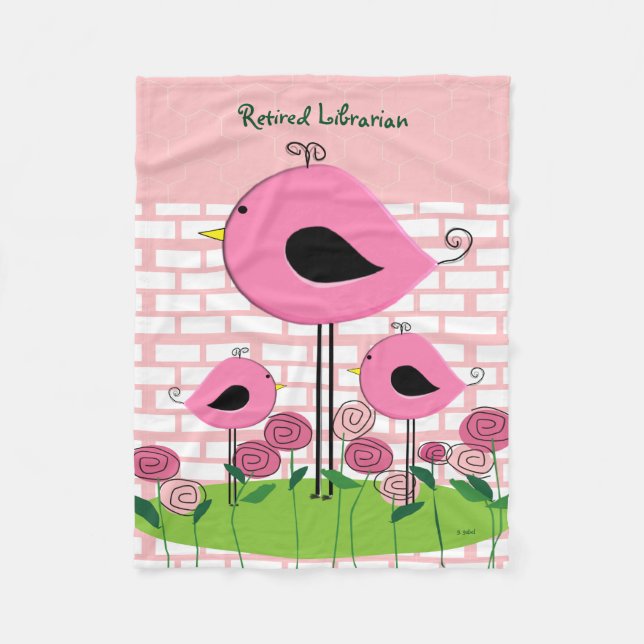 Cobertor De Velo Cobertura aposentada do velo do bibliotecário (Frente)