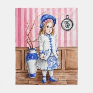 Cobertor De Velo Cobertura azul de Bebe Bru do salgueiro