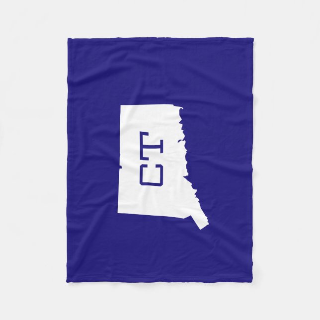 Cobertor De Velo Cobertura branca do CT do mapa do estado de (Frente)