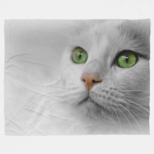 Cobertor De Velo Cobertura branca do velo do gato, grande