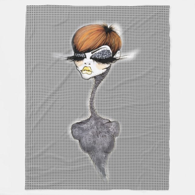 Cobertor De Velo Cobertura cinzenta do duende (Frente)