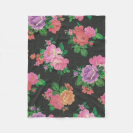 Cobertor De Velo cobertura cor-de-rosa decorativa do velo da flor