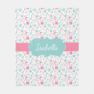 Cobertor De Velo Cobertura cor-de-rosa do velo da cerceta do Aqua