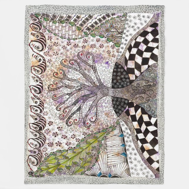 Cobertor De Velo Cobertura da árvore lavanda (Frente)