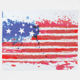 Cobertor De Velo cobertura da bandeira americana do grunge da