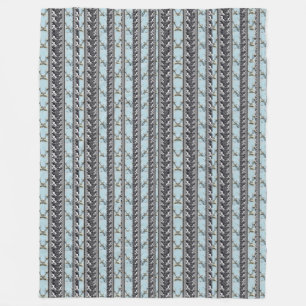 Cobertor De Velo Cobertura da listra da orquídea das papoilas azuis