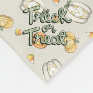 Cobertor De Velo Cobertura de Abóbora “Trick Or Treat”