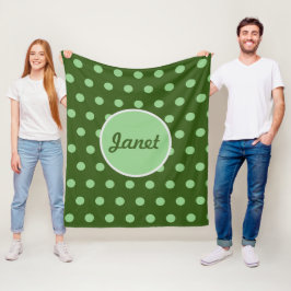 Cobertor De Velo Cobertura de Bolinhas personalizada (verde-caçador