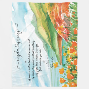 Cobertor De Velo Cobertura de Casamento com Oceano, Céu Azul e Flo