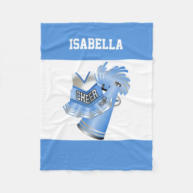 Cobertor De Velo Cobertura de Cheerleader azul (Frente)