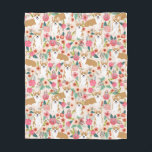 Cobertor De Velo Cobertura de Corgi Florals - presente de córgi<br><div class="desc">corgi florals,  cobertor de corgi,  cão de corgi,  design de corgi,  córgis doce,  cobertor de cães de corgi,  cobertor de cães, </div>
