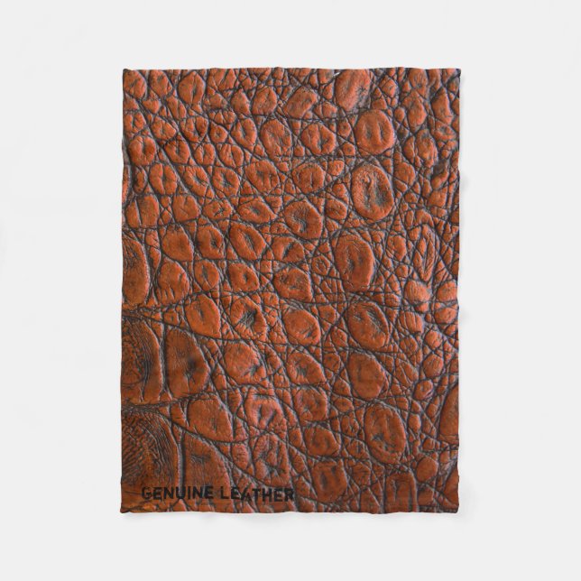 Cobertor De Velo Cobertura de couro castanho-claro (Frente)