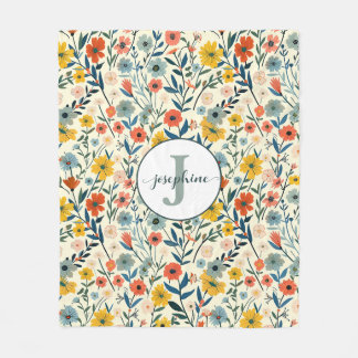 Cobertor De Velo Cobertura de Flor Botânica do Boho Personalizado